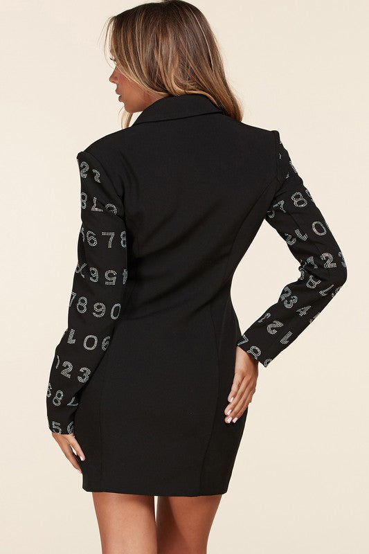 Black Numbers Dress